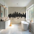 Kansas City Missouri Skyline Concrete Mural Wallpaper - room preview 03