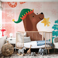 Festive Paws I Mural Wallpaper - room preview 03