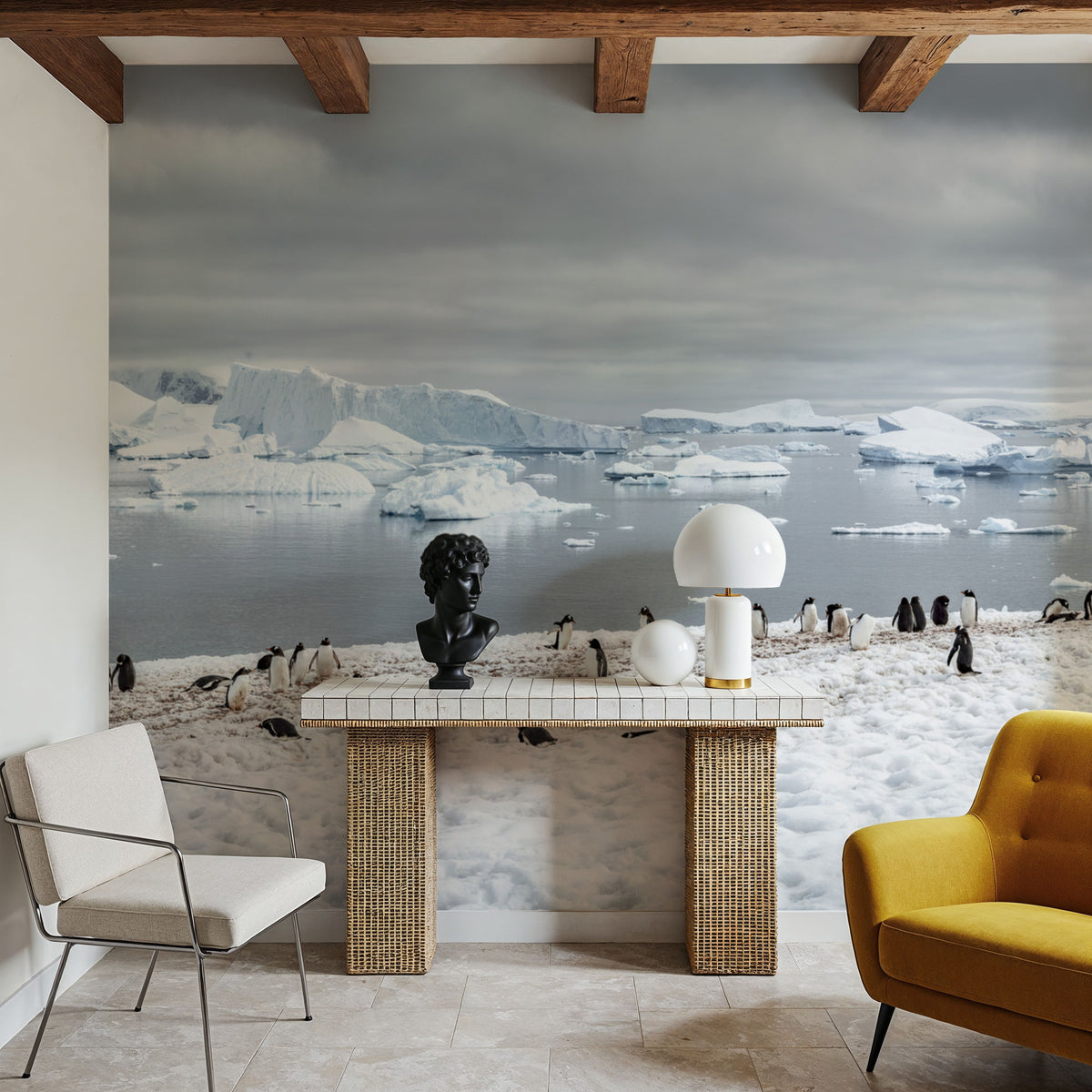 Penguin Colony Mural Wallpaper - room preview 03