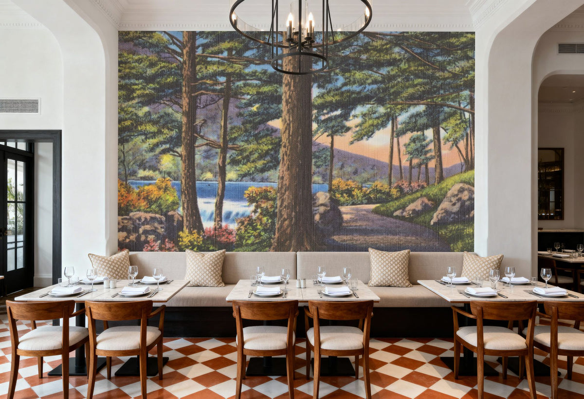 Pine Views Mural Wallpaper - room preview 03