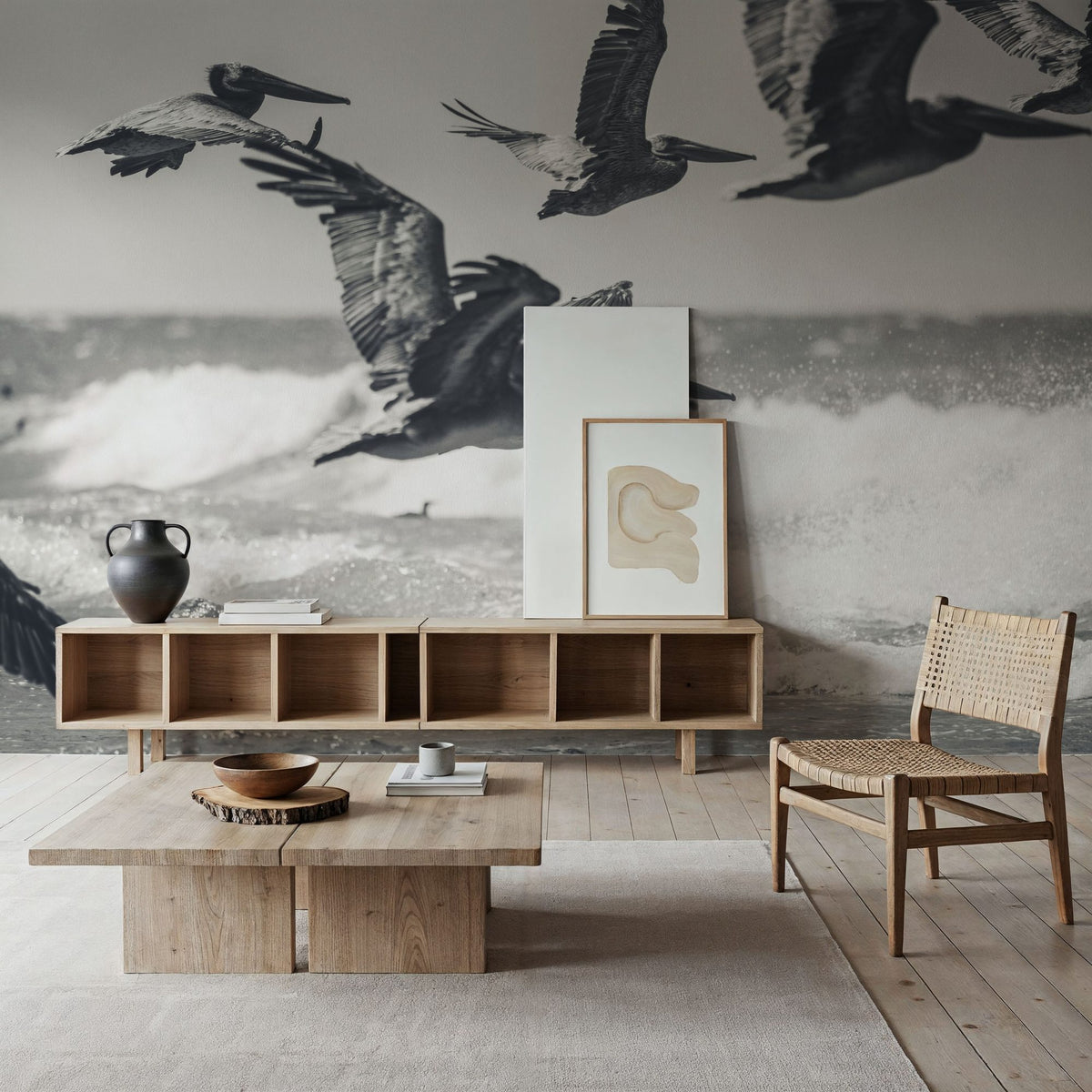 Pelican Beach Mural Wallpaper - room preview 03