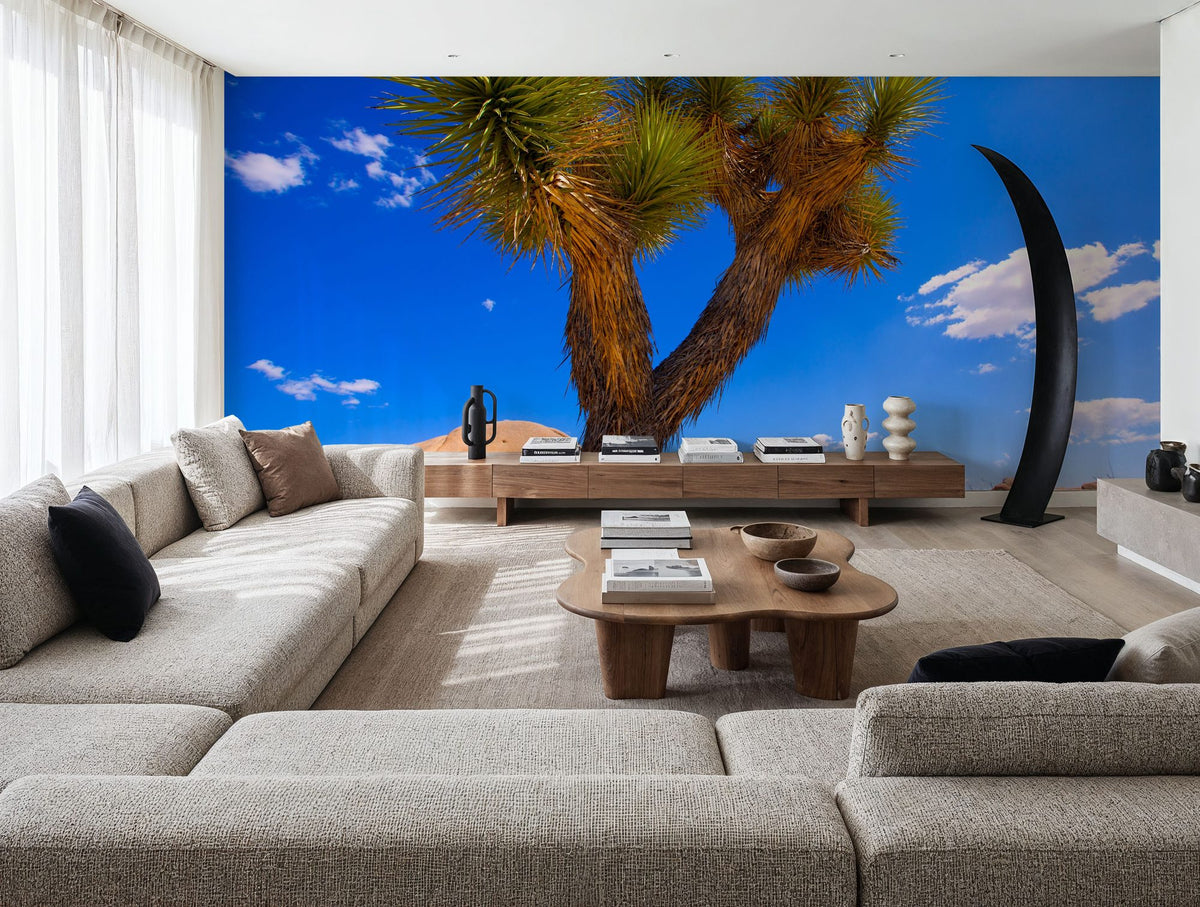 Joshua Tree Blue X Mural Wallpaper - room preview 03