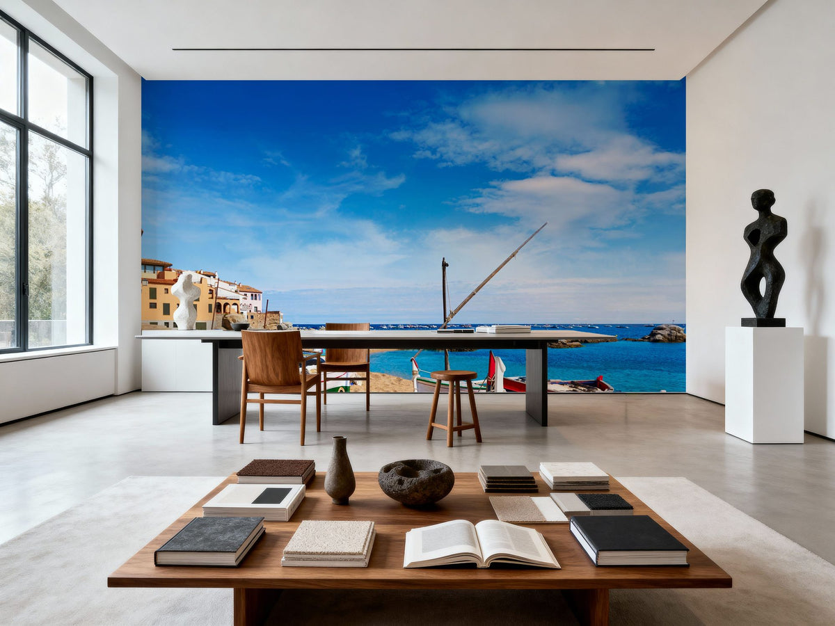 Parafrugell Beach Mural Wallpaper - room preview 03