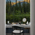 Two Jack Lake Trees Mural Wallpaper - room preview 03