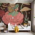 Floralscape Fairies II Dark Mural Wallpaper - room preview 03