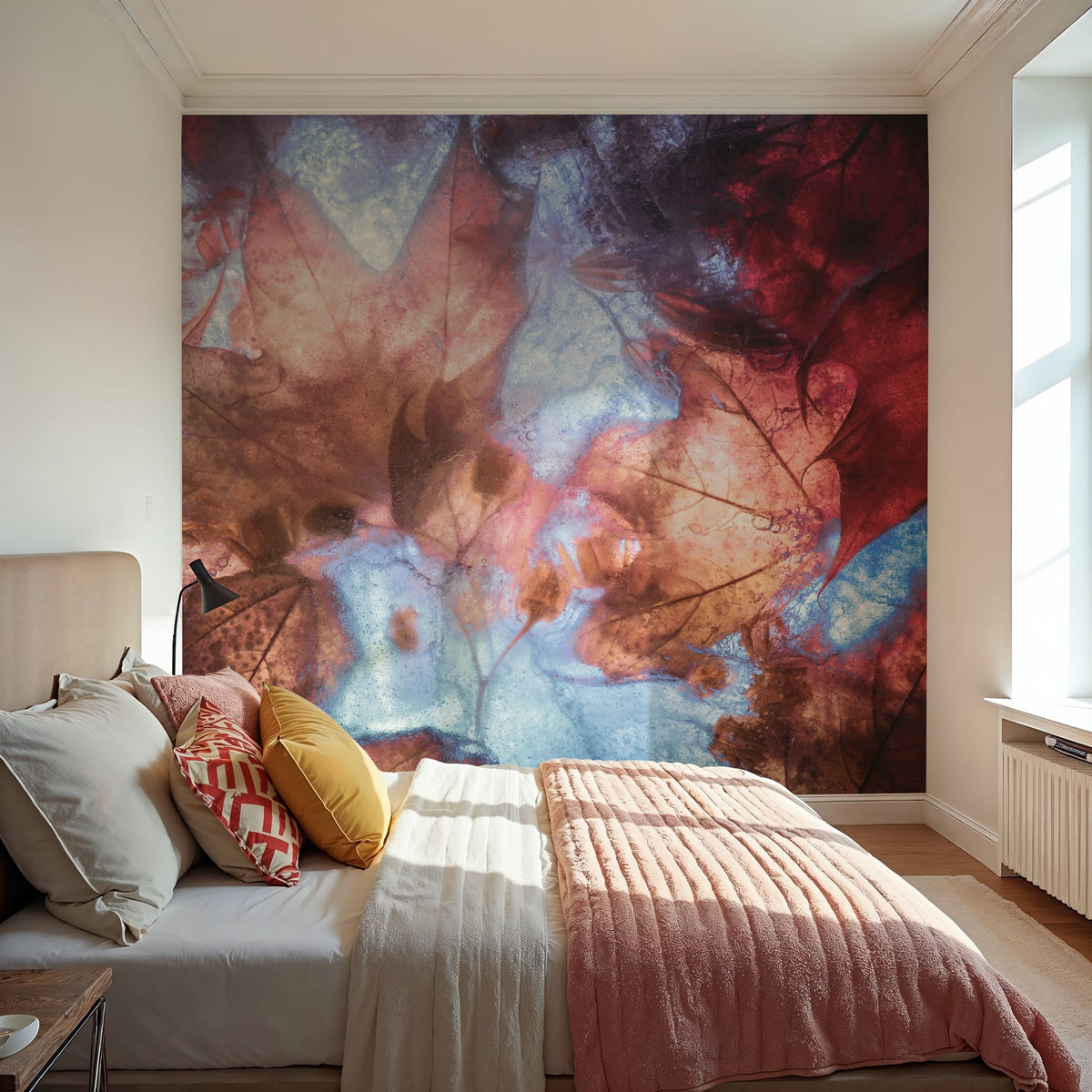 Frozen Autumn Mural Wallpaper - room preview 03