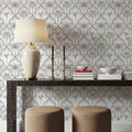 The Palm Lattice, Mauve & Khaki Mural Wallpaper - room preview 03