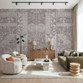 Flower Collection, Rosy Beige Mural Wallpaper - room preview 03