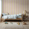 Kala Lines Red Mural Wallpaper - room preview 03