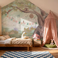 Oak Hill Slumber, Morning Fog Mural Wallpaper - room preview 03
