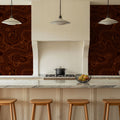 Root Wood, Red Mahogany Mural Wallpaper - room preview 03