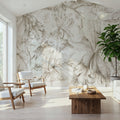 Orchids Sketch Mural Wallpaper - Light Tone - room preview 03