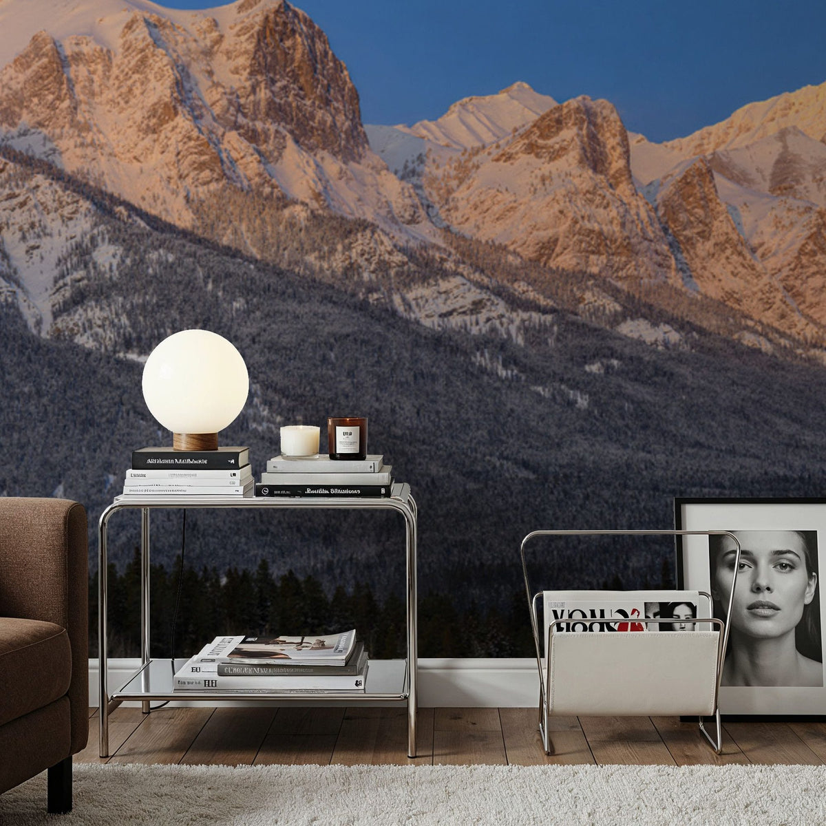 Mount Rundle Sunrise Mural Wallpaper - room preview 03