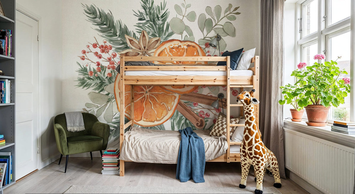 Winter Warmth IV Mural Wallpaper - room preview 03