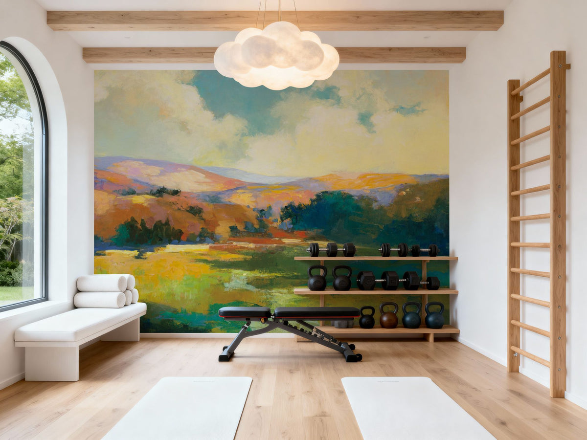 Daybreak Valley Mural Wallpaper - room preview 03
