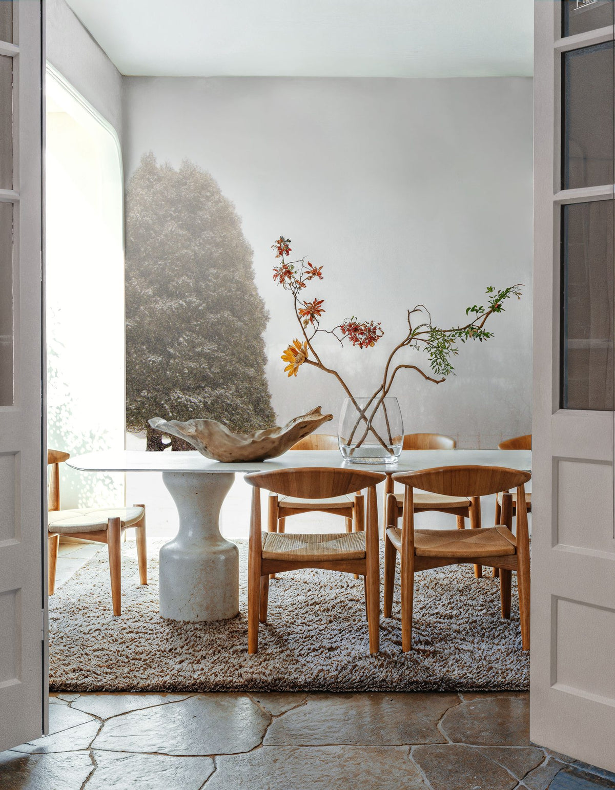 Winter Farm Mural Wallpaper - room preview 03