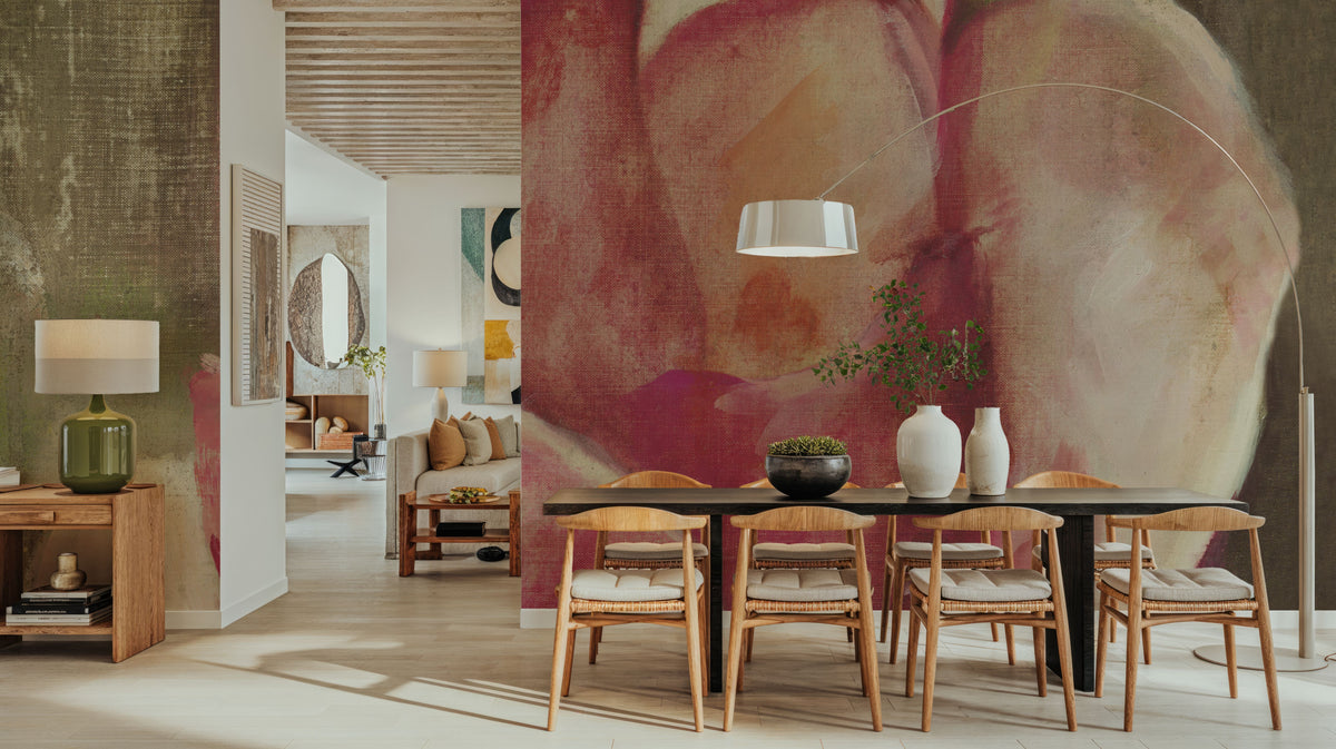 Pink Blossom Mural Wallpaper - room preview 03