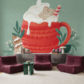 Home For the Holidays II Mural Wallpaper - Warm Tone - room preview 03
