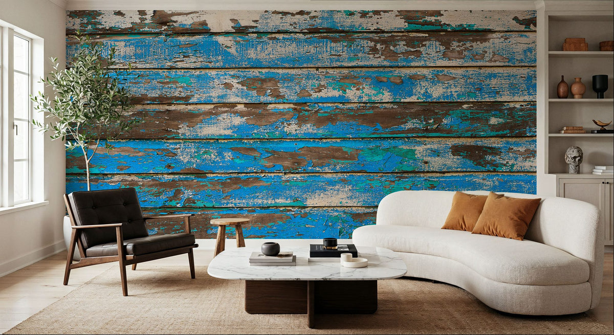 Coastal Weathered Boards Mural Wallpaper - room preview 03