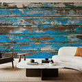 Coastal Weathered Boards Mural Wallpaper - room preview 03
