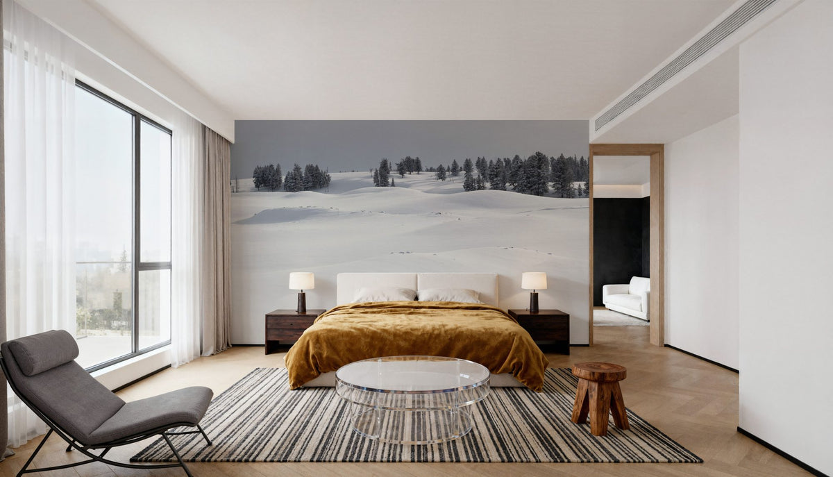 Fresh Snow Mural Wallpaper - room preview 03