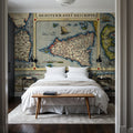 Old Map of Mediterranean Islands, 1570 Mural Wallpaper - room preview 03
