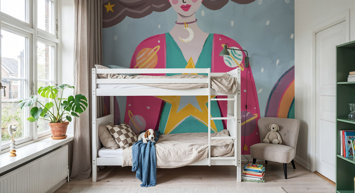 Mystical Woman I Mural Wallpaper - room preview 03