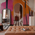 Somersault Orange Mural Wallpaper - room preview 03