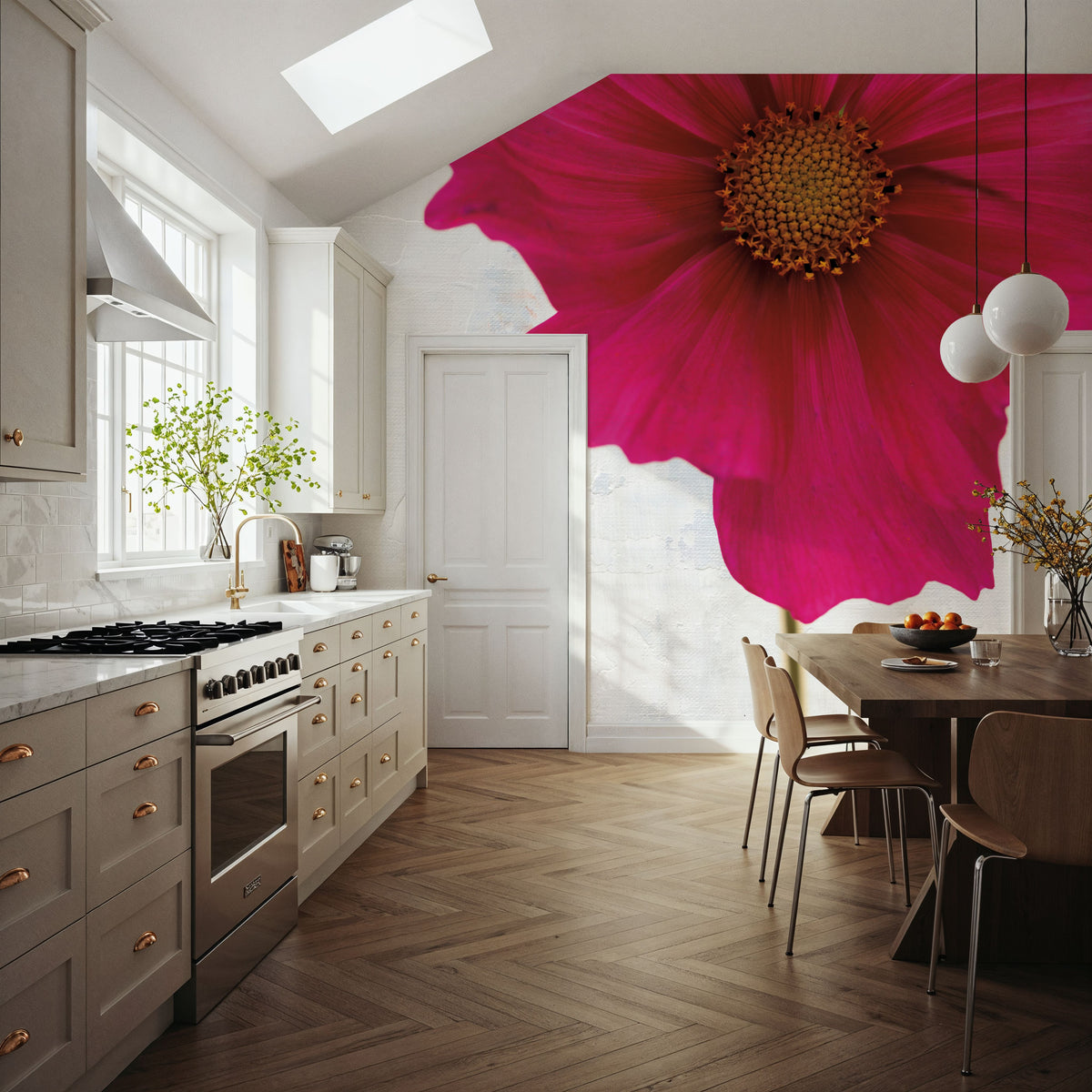 Wonderful Wildflowers II Mural Wallpaper - room preview 03