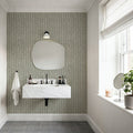 Woodland Drops Gray Mural Wallpaper - room preview 03