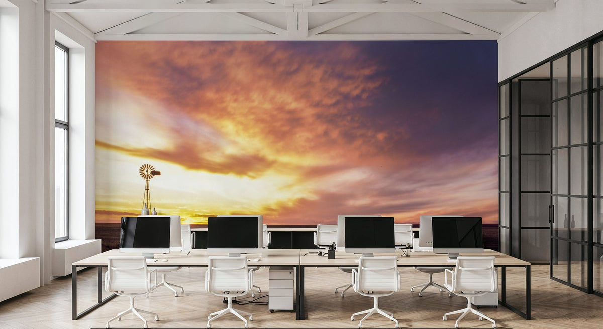 Sunset Solitude Mural Wallpaper - room preview 03