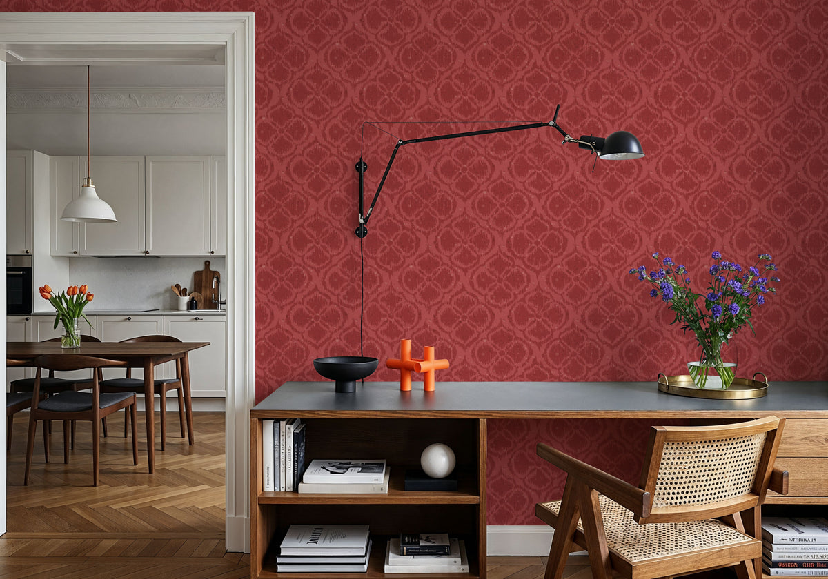 Harvest Slice Red Mural Wallpaper - room preview 03