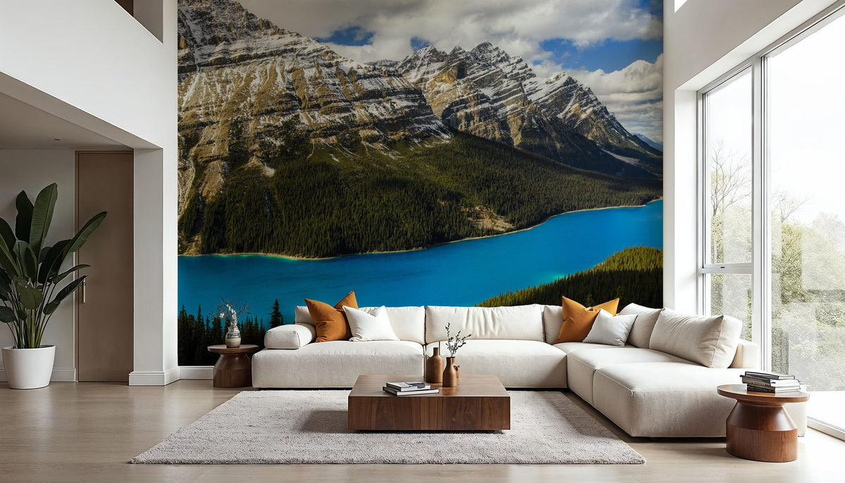 Peyto Lake Mural Wallpaper - room preview 03