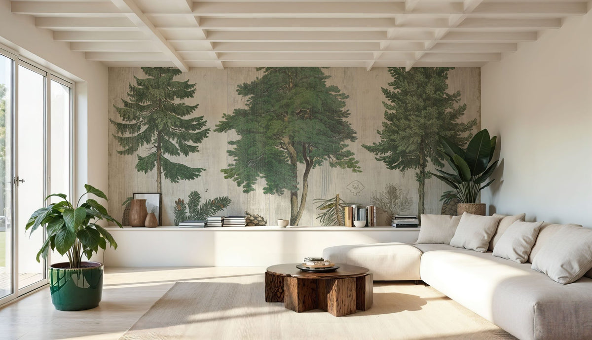 Woodland Chart I Mural Wallpaper - room preview 03