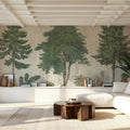 Woodland Chart I Mural Wallpaper - room preview 03