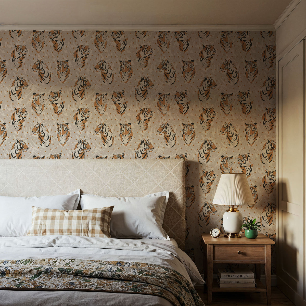 Tiger of Kanha Mural Wallpaper - room preview 03