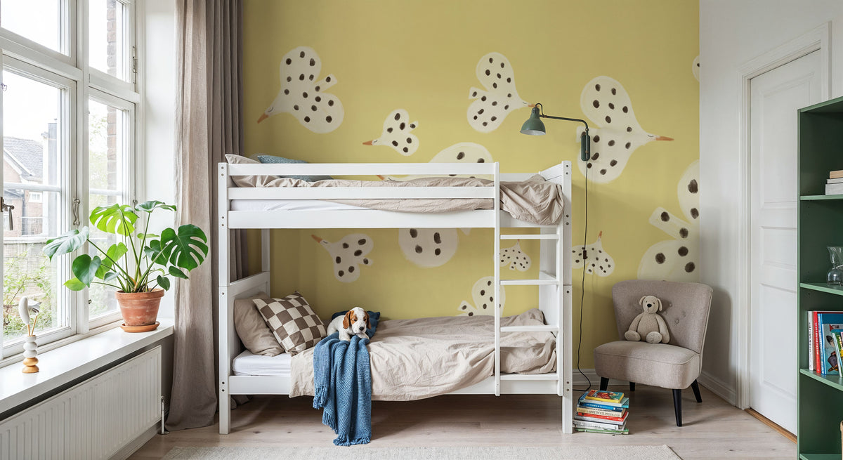 Birds Flying High, Sunshine Mural Wallpaper - room preview 03