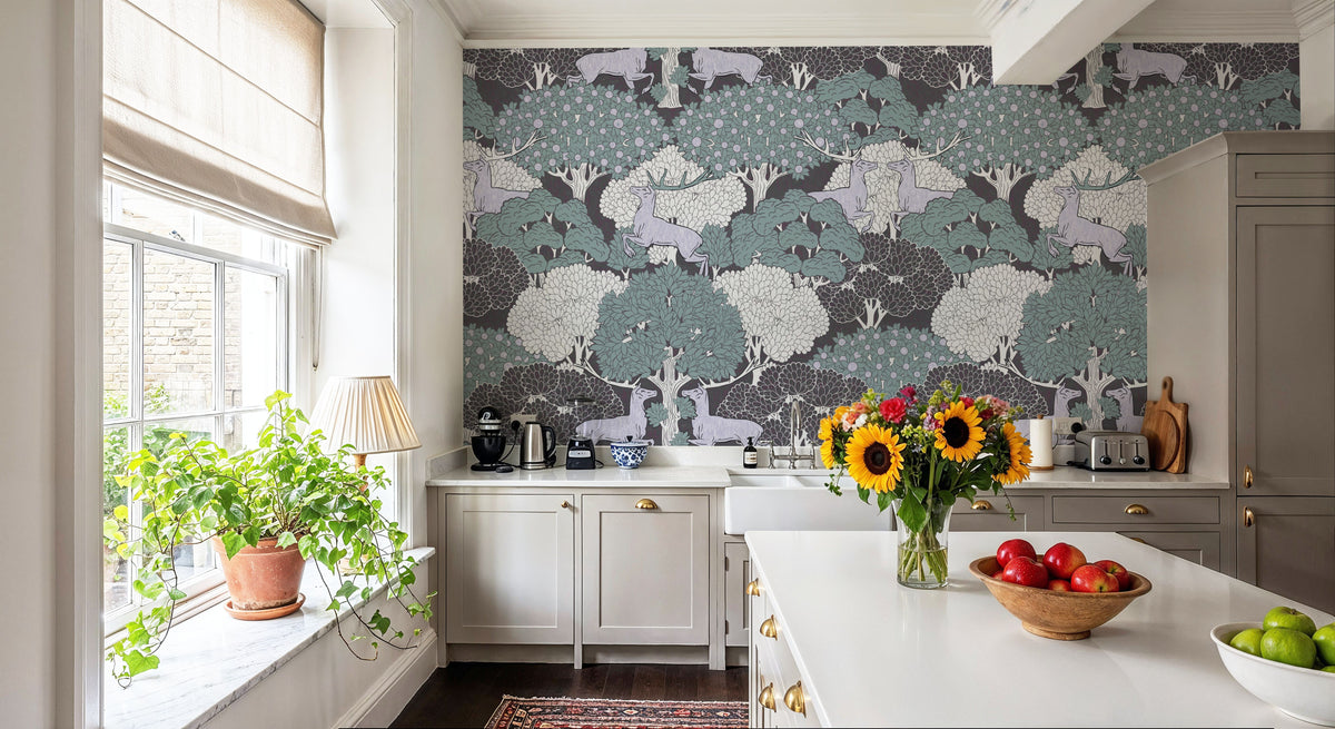 Dancing Deers Mural Wallpaper - room preview 03