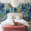 Iris Flower Bed Mural Wallpaper - room preview 03