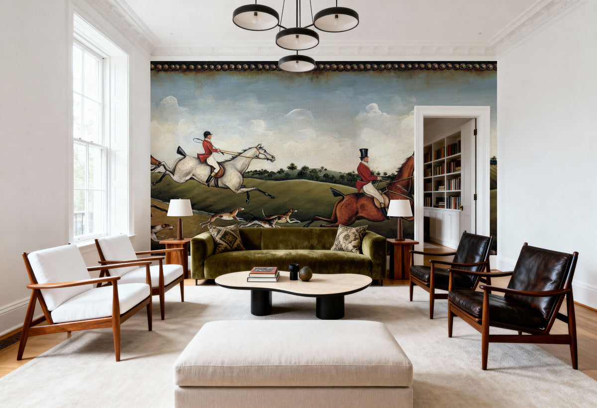 The Hunt Crop Mural Wallpaper - room preview 03