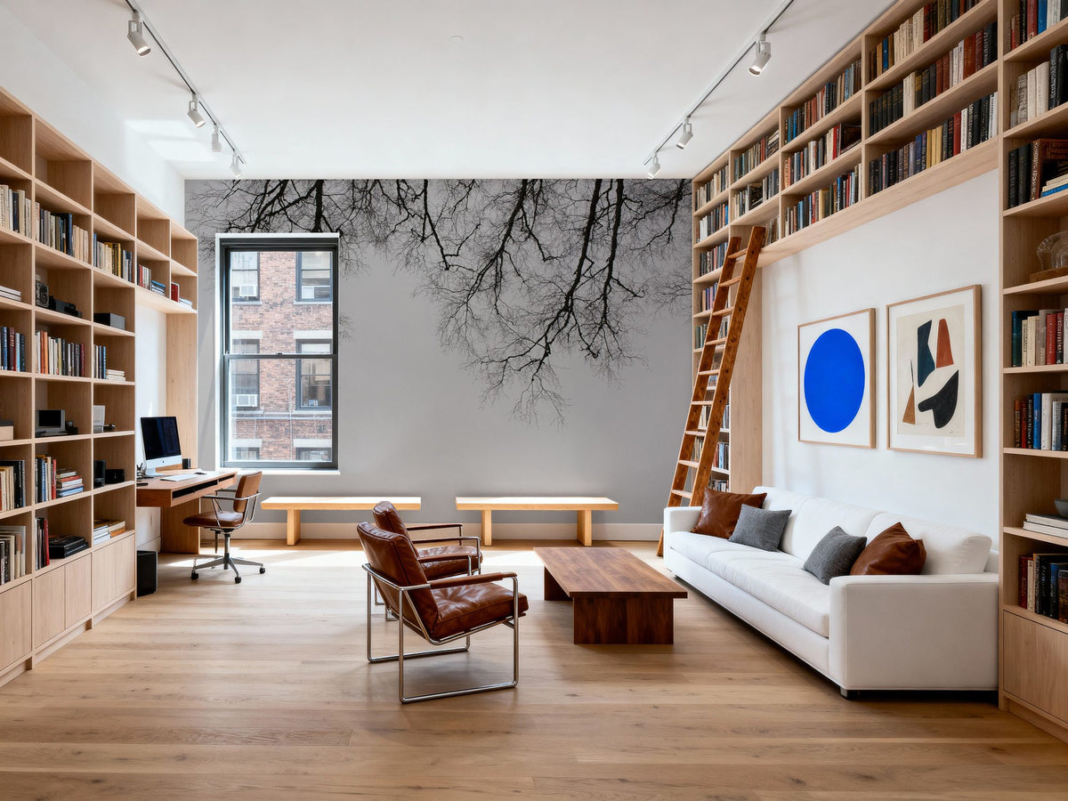 Structure of Trees Mural Wallpaper - room preview 03