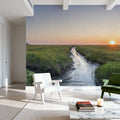 Westerheversand Sunset Panorama Mural Wallpaper - room preview 03