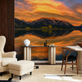 Grotto Mountain Mural Wallpaper - Red Tone - room preview 03