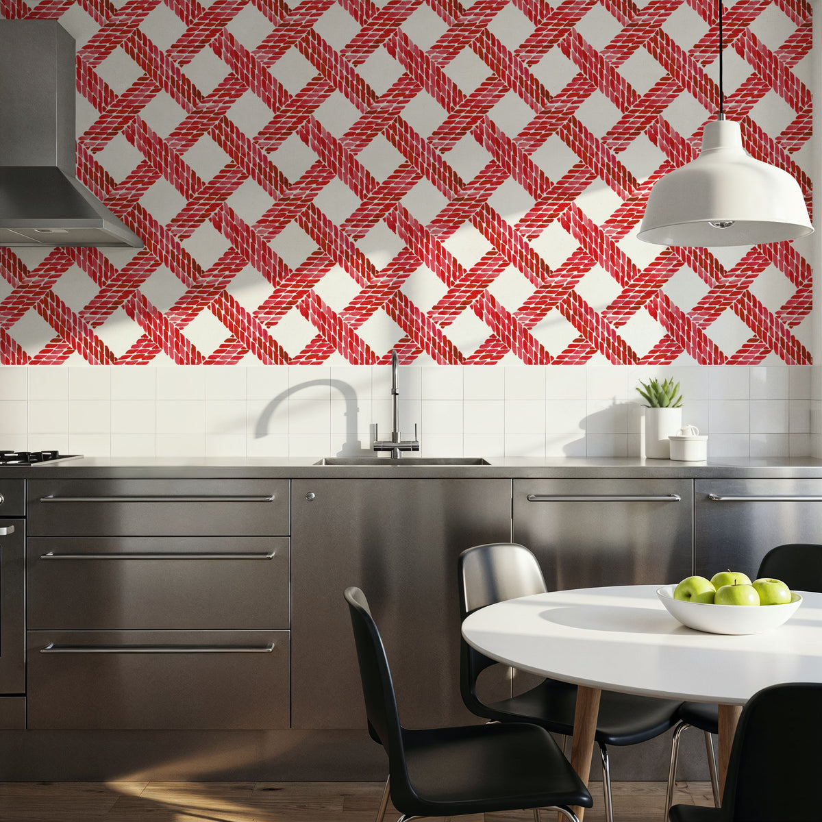 Seafood Shanty Red I Mural Wallpaper - room preview 03