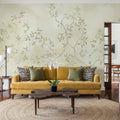 Watercolor Botanicals Mural Wallpaper - room preview 03