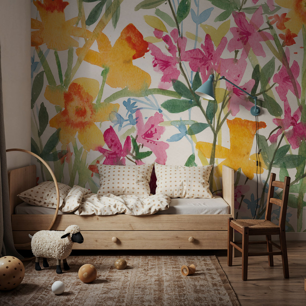April Flowers Mural Wallpaper - room preview 03
