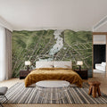 Old View of Mystic River, Connecticut, 1879 Mural Wallpaper - room preview 03