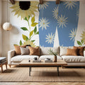 Boots with Sunflowers Mural Wallpaper - room preview 03
