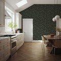 Pine Needles Dark Mural Wallpaper - room preview 03