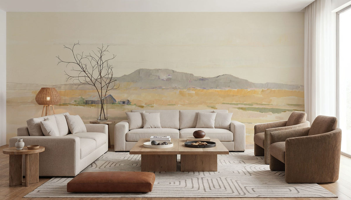 Buttermilk Sky Mural Wallpaper - room preview 03